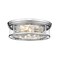 Z-Lite Clarion 4 Light Flush Mount, Polished Nickel & Inner Clear Water & Outer Clear 493F4-PN - alternate 1